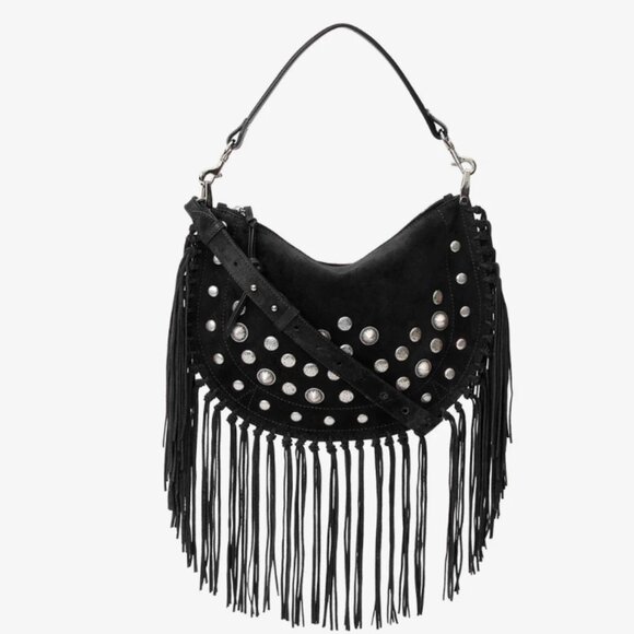 ISABEL MARANT Oskan Soft Zipped suede shoulder bag (crossbody) - Picture 1 of 15